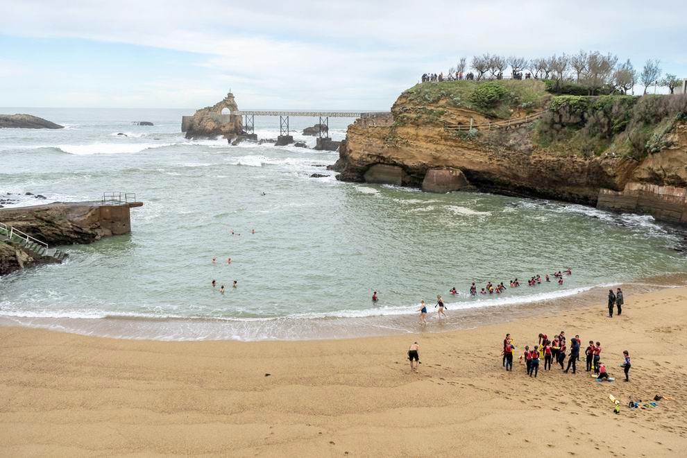 Biarritz strandok